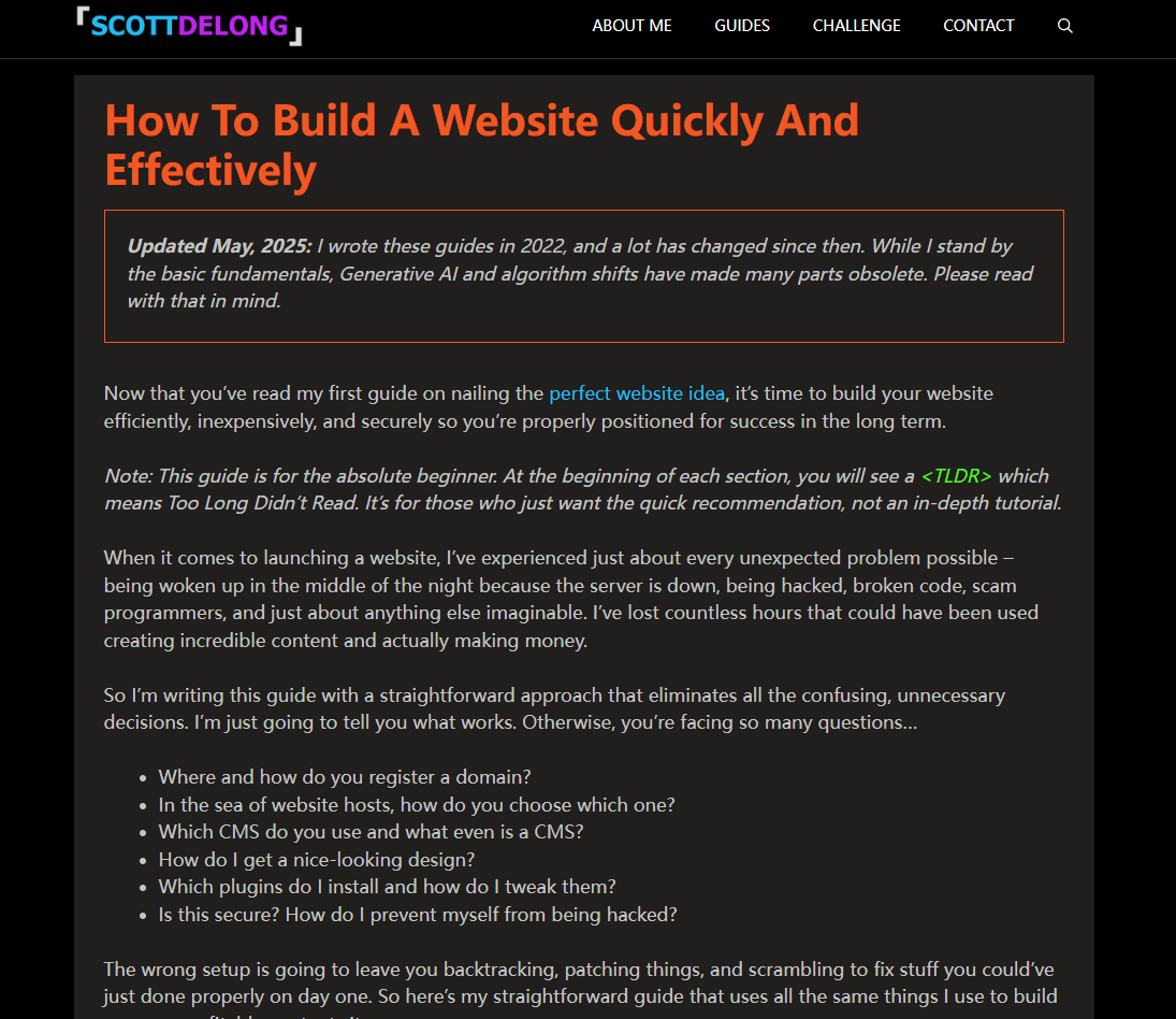 如何快速搭建网站| Scott DeLong