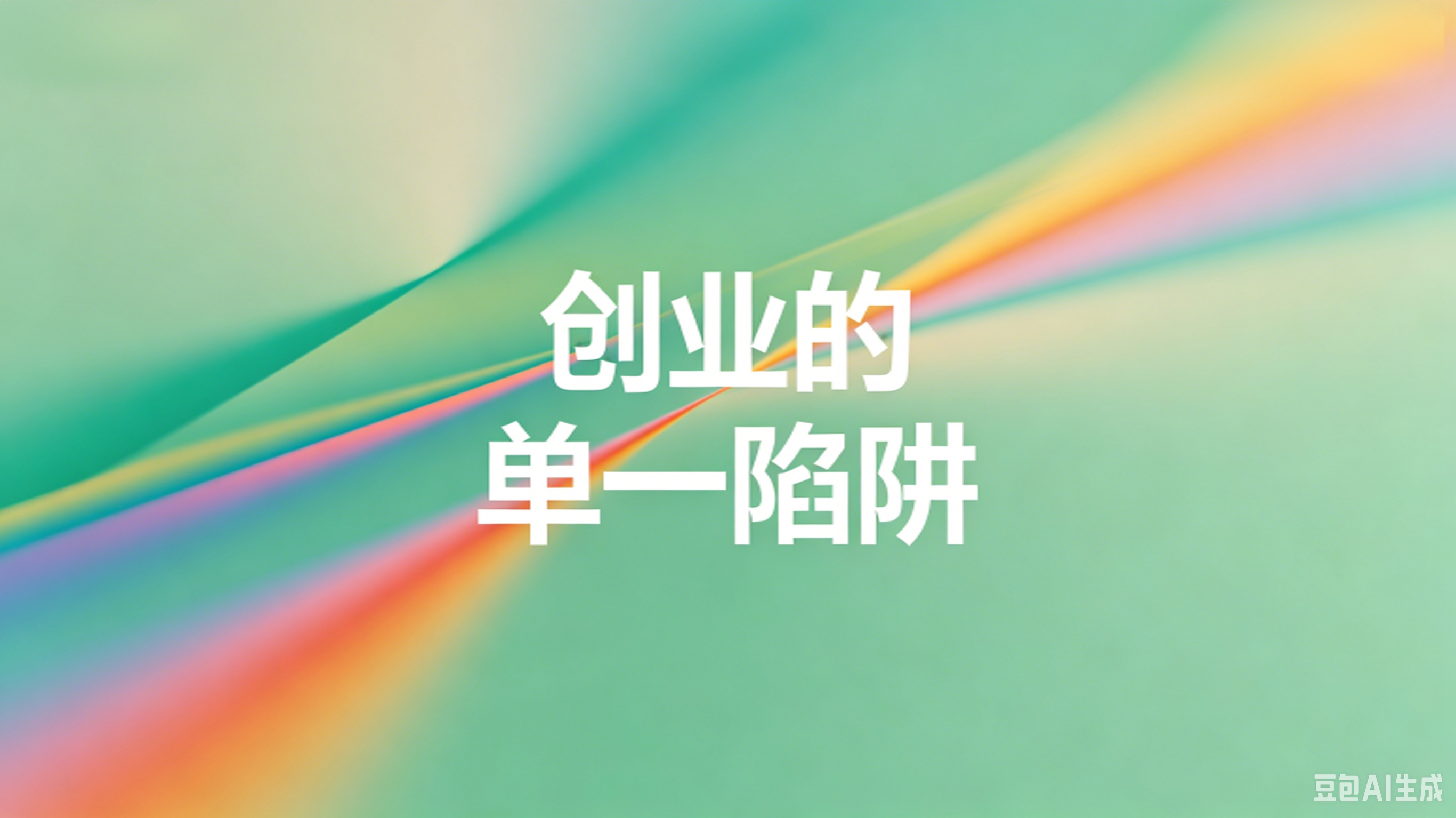 创业的单一陷阱清单：单一产品、某个人、一个客户、一个渠道